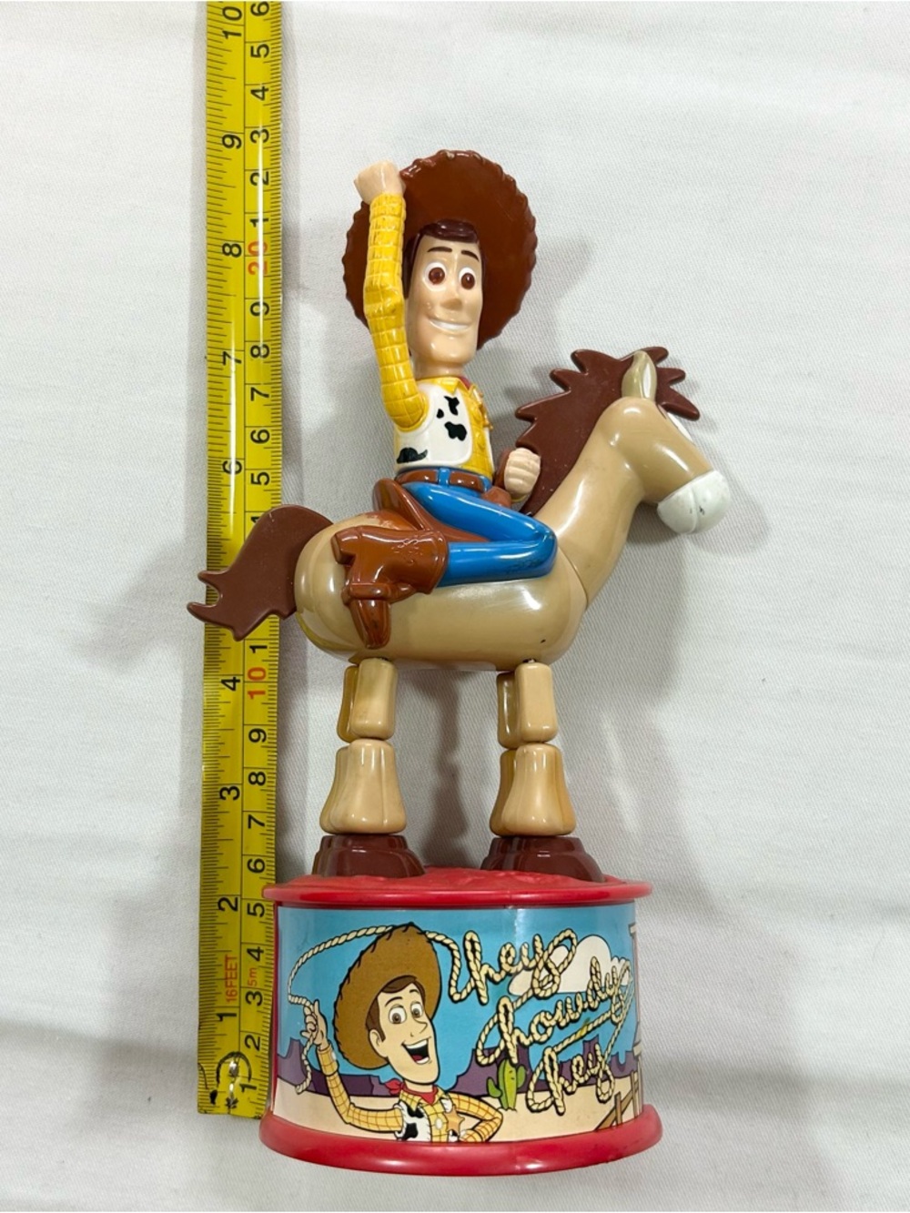 Vintage 1999 Disney Pixar Toy Story 2 Woody McDonald's Happy Meal Toy Works Good